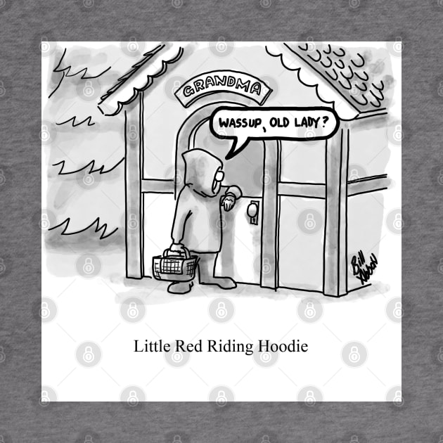 Classic Little Red Riding Hoodie Cartoon by abbottcartoons